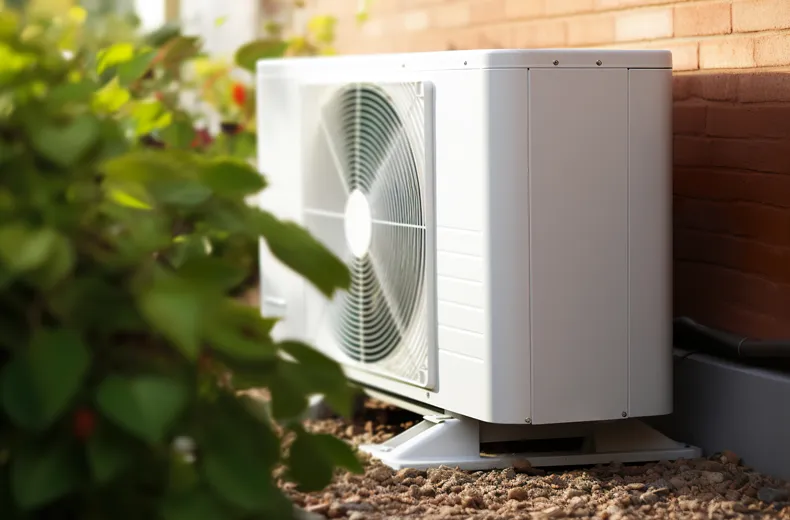 Umpqua Sheet Metal technician performing AC repair services in Southern Oregon